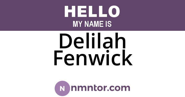 Delilah Fenwick