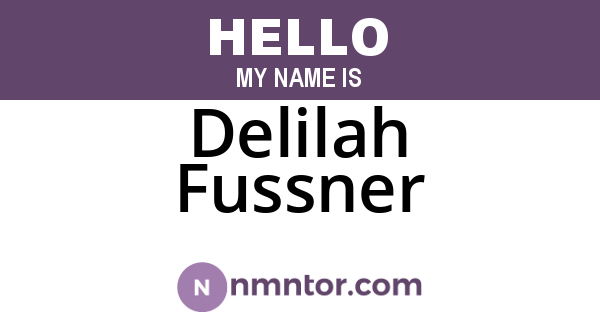 Delilah Fussner