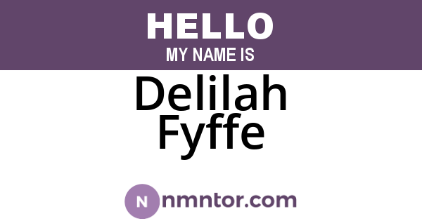 Delilah Fyffe