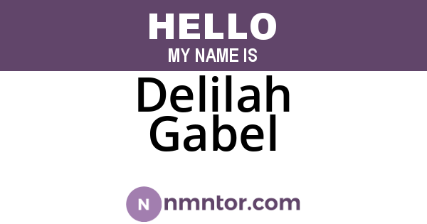 Delilah Gabel