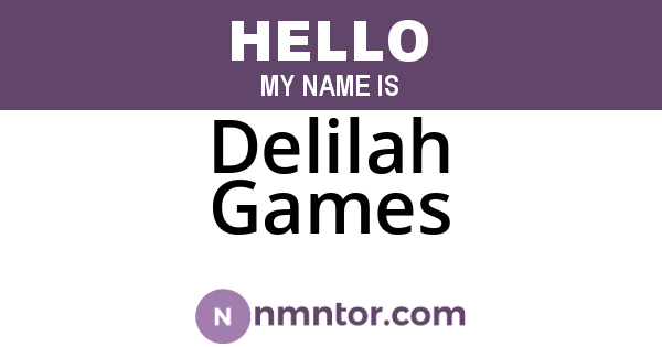 Delilah Games