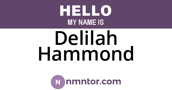 Delilah Hammond