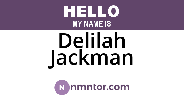 Delilah Jackman