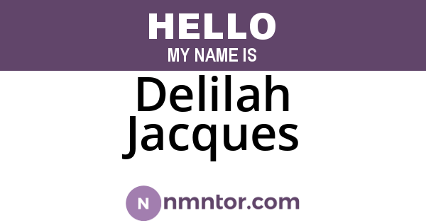 Delilah Jacques