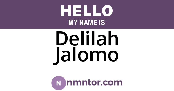 Delilah Jalomo