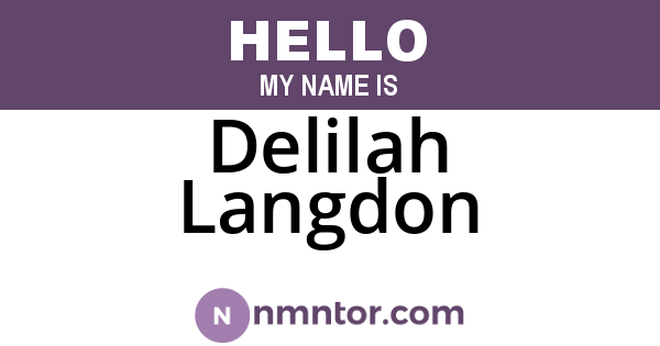 Delilah Langdon