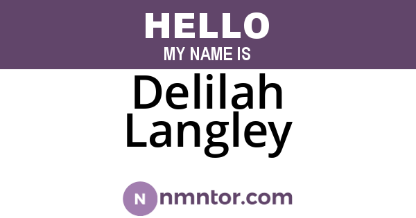 Delilah Langley