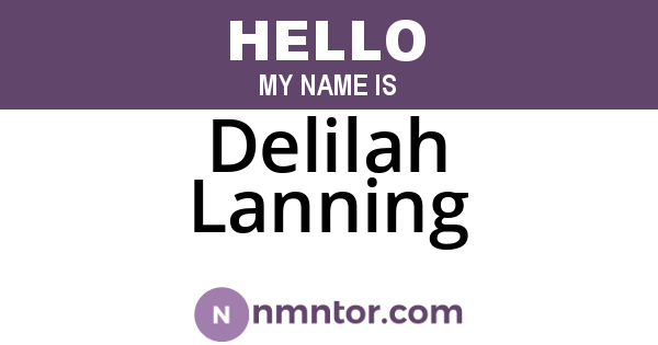 Delilah Lanning