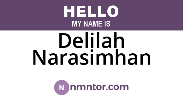 Delilah Narasimhan
