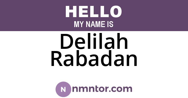 Delilah Rabadan