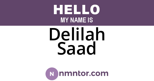 Delilah Saad
