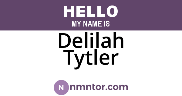 Delilah Tytler