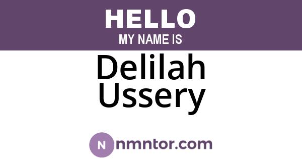 Delilah Ussery