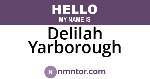 Delilah Yarborough