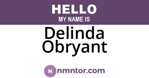 Delinda Obryant