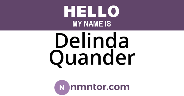Delinda Quander