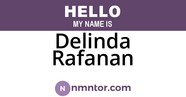 Delinda Rafanan