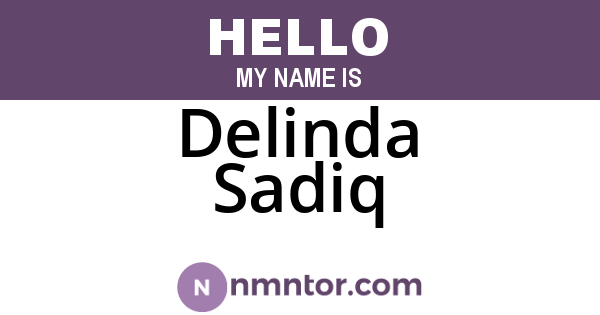 Delinda Sadiq