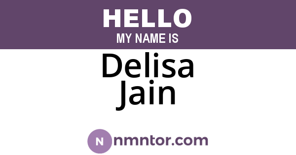 Delisa Jain