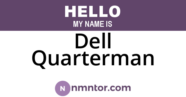 Dell Quarterman