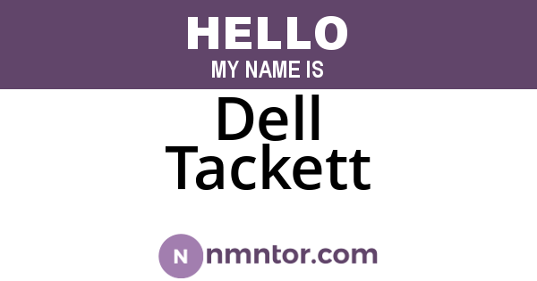 Dell Tackett