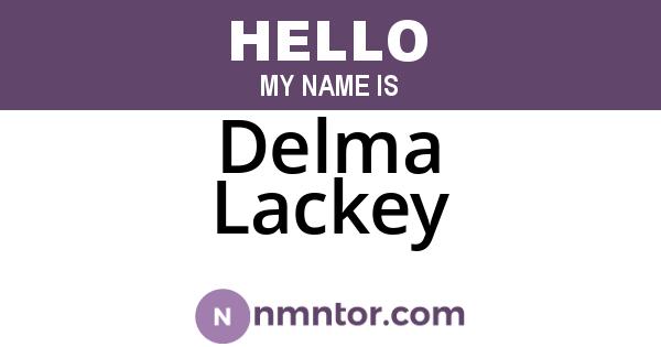 Delma Lackey