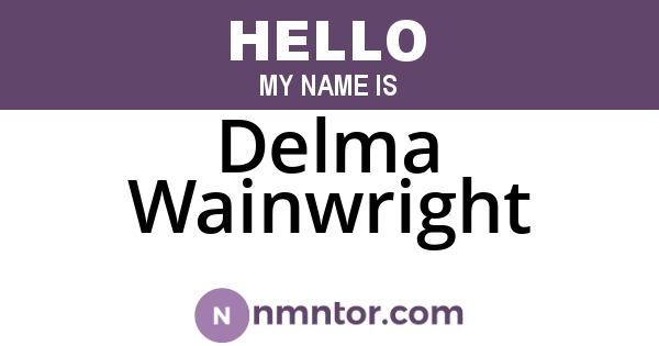 Delma Wainwright