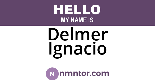 Delmer Ignacio