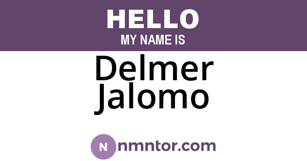 Delmer Jalomo