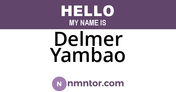Delmer Yambao