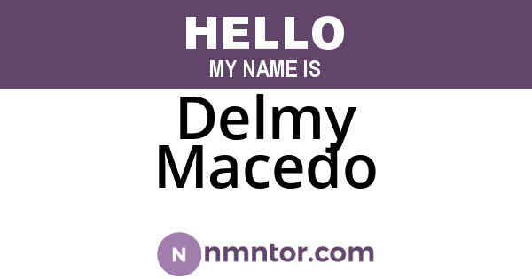 Delmy Macedo