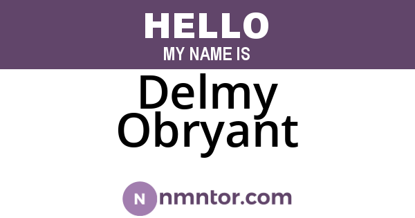 Delmy Obryant