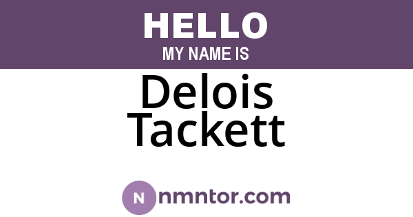Delois Tackett