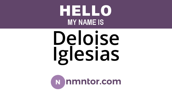 Deloise Iglesias