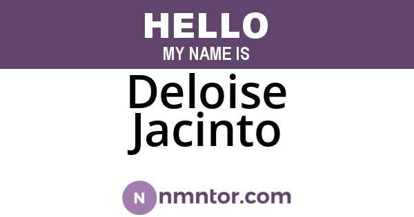 Deloise Jacinto