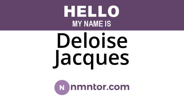 Deloise Jacques