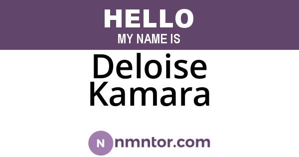 Deloise Kamara