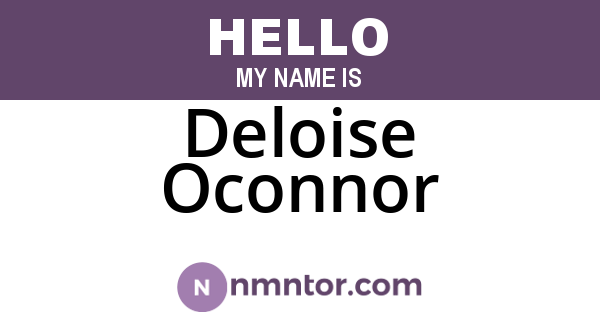 Deloise Oconnor