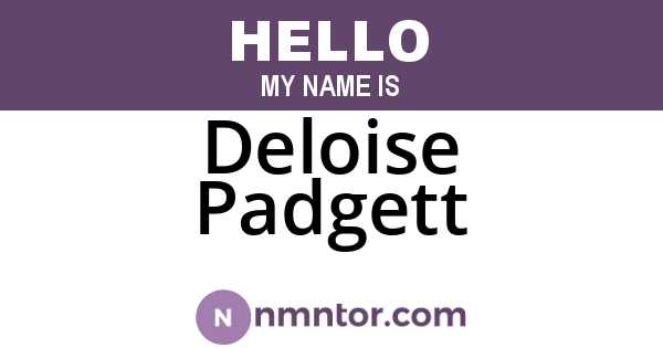 Deloise Padgett