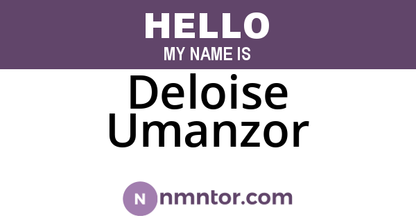 Deloise Umanzor