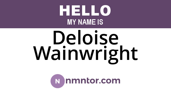 Deloise Wainwright