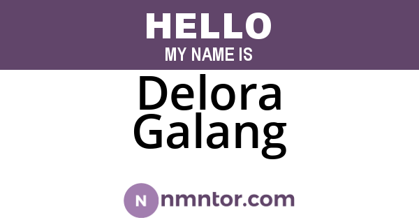 Delora Galang