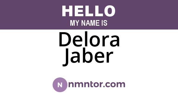 Delora Jaber
