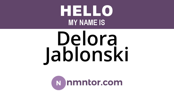 Delora Jablonski
