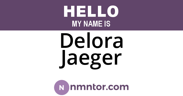 Delora Jaeger