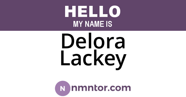 Delora Lackey