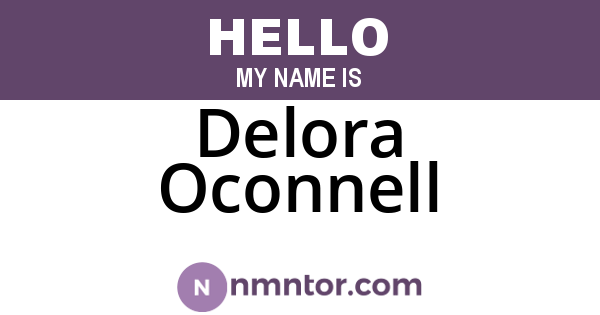 Delora Oconnell