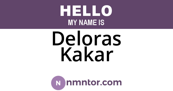 Deloras Kakar