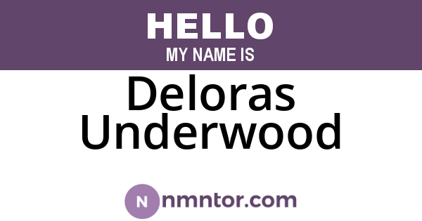 Deloras Underwood