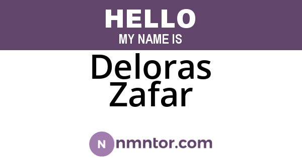Deloras Zafar